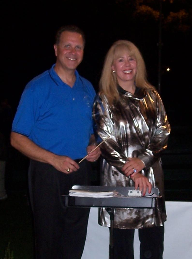 Jean Marie Wenzel with Jack Schulze - Director of the Hartland Community Band in Hartland, WI